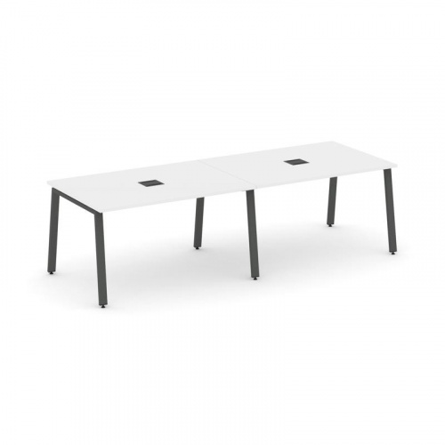 Style Project Стол переговорный SN-6A.SPRG-014 Тиквуд Светлый/Металл Белый 3160*980*750 фото 20