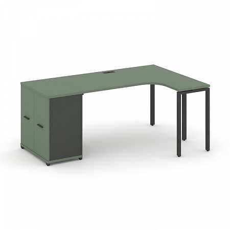 Стол эргономичный с опорным распашным шкафом Concept CN.SA-210(R)