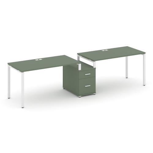 Бенч-система на 2 места с 1 опорной тумбой Concept CN.ORS-305