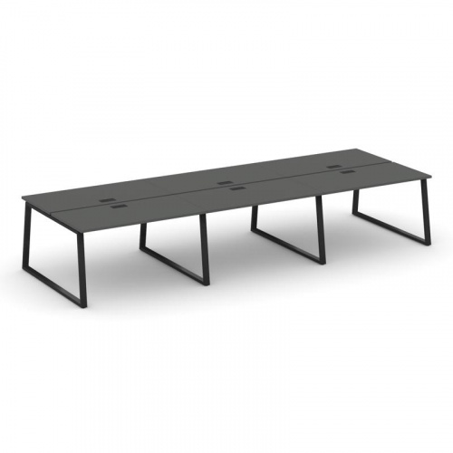 Style Project Рабочая станция 2-х сторон. SN-6T1.DRS-062 Акация Лорка/Металл Антрацит/Заглушка Пласт фото 5