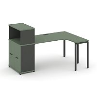 Стол эргономичный с опорным распашным шкафом Concept CN.SA-214(R)