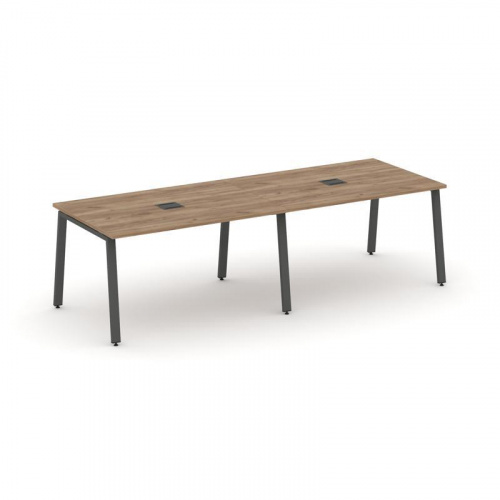 Style Project Стол переговорный SN-6A.SPRG-014 Тиквуд Светлый/Металл Белый 3160*980*750 фото 26