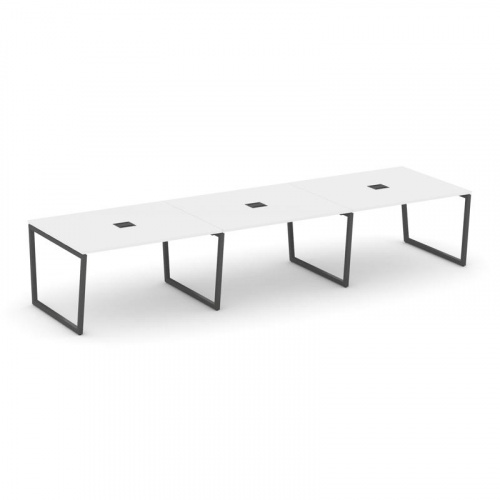 Style Project Стол переговорный SN-4T2.SPRG-052 Акация Лорка/Металл Антрацит/Заглушка Металл Антраци фото 26