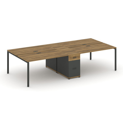 Бенч-система на 4 места с 1 опорной тумбой Concept CN.DRS-422