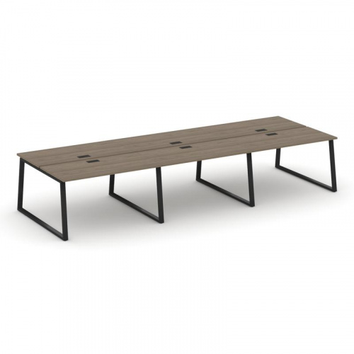 Style Project Рабочая станция 2-х сторон. SN-6T1.DRS-062 Акация Лорка/Металл Антрацит/Заглушка Пласт фото 9