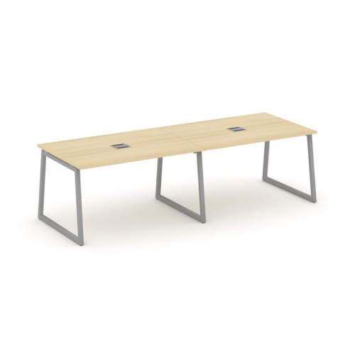 Style Project Стол переговорный SN-4T1.SPRG-012 Акация Лорка/Металл Антрацит/Заглушка Металл Антраци фото 21