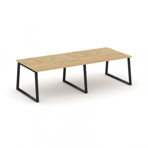 Style Project Стол переговорный SN-6T1.SPRG-044.3 Акация Лорка/Металл Антрацит 3160*1180*750 фото 3