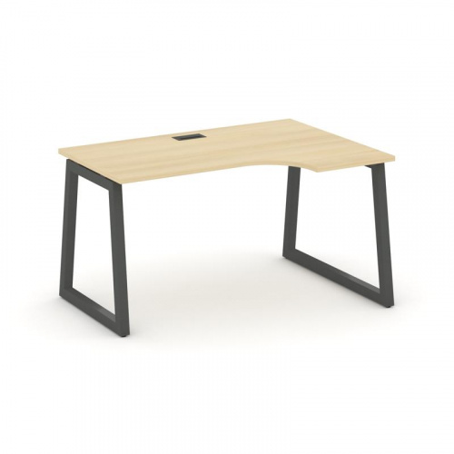 Style Project Стол рабочий эргоном. SN-5T1.SPA-002(R) Акация Лорка/Металл Антрацит/Заглушка Пластик фото 28