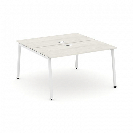 Style Project Рабочая станция 2-х сторон. SN-4A.DRS-021 Дуб Наварра/Металл Белый 980*1632*750