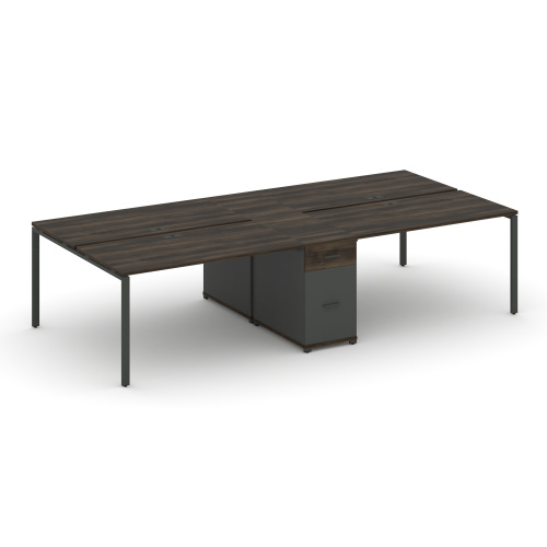 Бенч-система на 4 места с 1 опорной тумбой Concept CN.DRS-422 фото 3