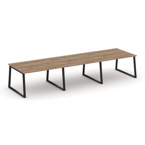 Style Project Стол переговорный SN-6T1.SPRG-053.3 Акация Лорка/Металл Антрацит 4140*1180*750 фото 5