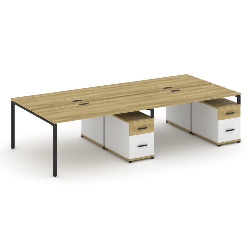 Бенч-система на 4 места с 2 опорными тумбами Concept CN.DRS-324 фото 6