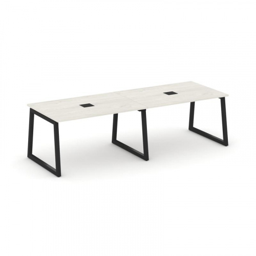 Style Project Стол переговорный SN-5T1.SPRG-013 Акация Лорка/Металл Антрацит/Заглушка Металл Антраци фото 7