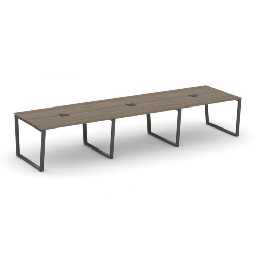 Style Project Стол переговорный SN-6T2.SPRG-052 Акация Лорка/Металл Антрацит/Заглушка Металл Антраци фото 25