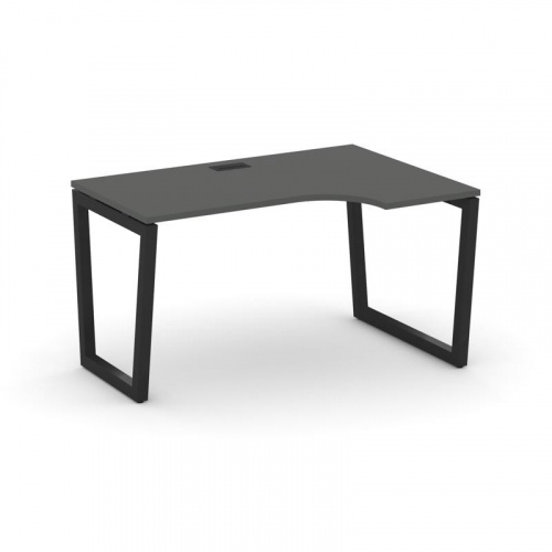 Style Project Стол рабочий эргоном. SN-5T2.SPA-021(R) Акация Лорка/Металл Антрацит/Заглушка Пластик фото 9