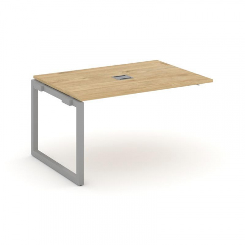 Style Project Проходной наб. элем. перег. стола SN-5O.NSPRG-001 Дуб Наварра/Металл Белый 980*980*750 фото 13