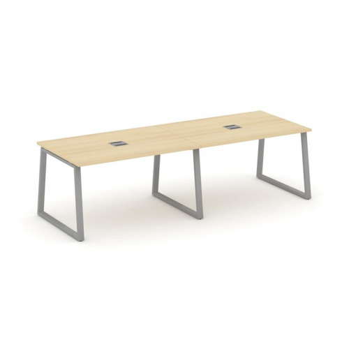 Style Project Стол переговорный SN-6T1.SPRG-014 Акация Лорка/Металл Антрацит/Заглушка Металл Антраци фото 21