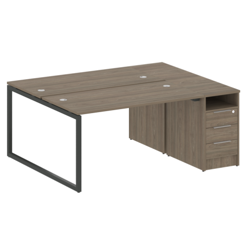 Бенч-система с тумбой на О-обр. м/к Metal System Quattro 40БО.РС-СТП-2.3