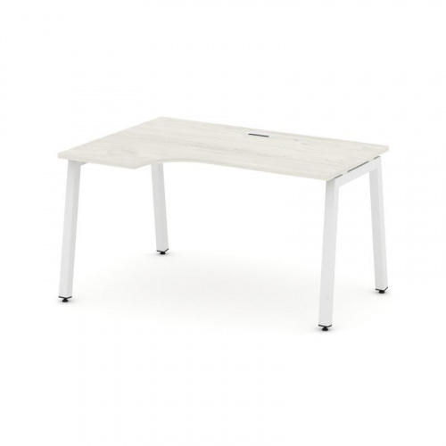 Style Project Стол рабочий эргоном. SN-5A.SPA-001(L) Дуб Наварра/Металл Антрацит 1380*600/980*750 фото 20