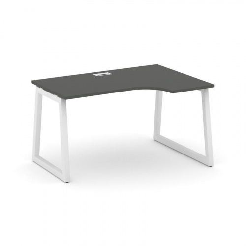 Style Project Стол рабочий эргоном. SN-5T1.SPA-002(R) Акация Лорка/Металл Антрацит/Заглушка Пластик фото 19