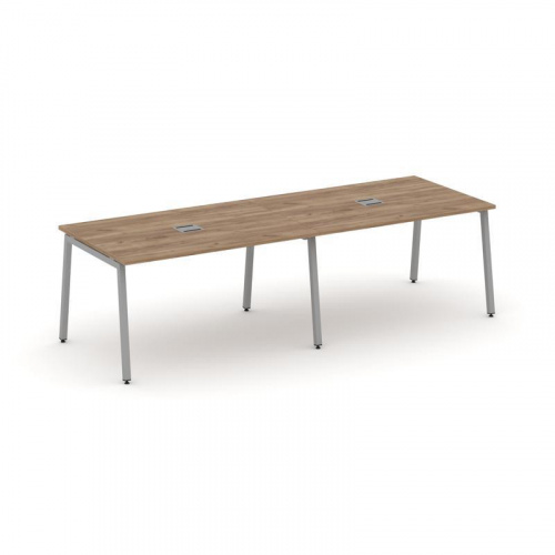 Style Project Стол переговорный SN-4A.SPRG-011 Дуб Табак/Металл Белый 1960*980*750 фото 3