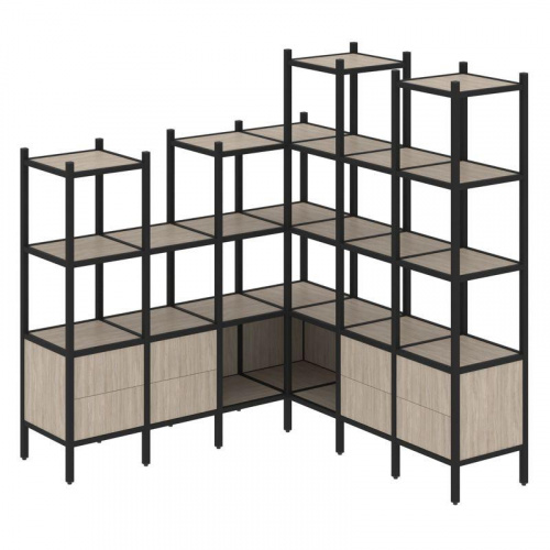 Стеллаж офисный угловой Loft VR.L-41 фото 3 Стеллаж офисный угловой Loft VR.L-41 фото 3