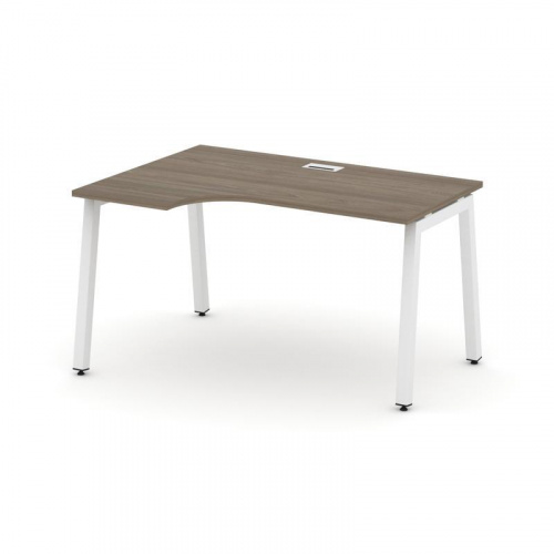 Style Project Стол рабочий эргоном. SN-5A.SPA-001(L) Дуб Наварра/Металл Антрацит 1380*600/980*750 фото 18