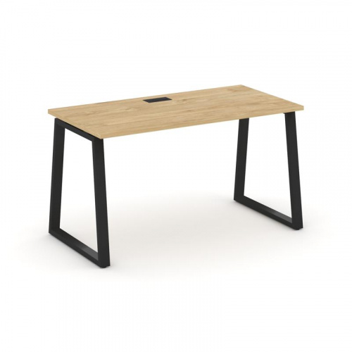 Style Project Стол письменный SN-6T1.SP-004 Акация Лорка/Металл Антрацит/Заглушка Пластик Черный 158