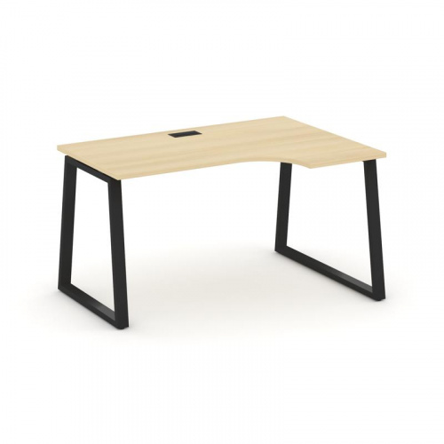 Style Project Стол рабочий эргоном. SN-6T1.SPA-022(R) Акация Лорка/Металл Антрацит/Заглушка Пластик фото 5 Style Project Стол рабочий эргоном. SN-6T1.SPA-022(R) Акация Лорка/Металл Антрацит/Заглушка Пластик фото 5