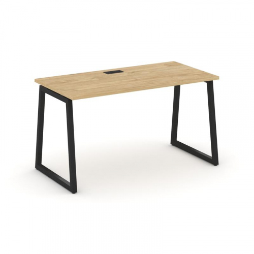 Style Project Стол письменный SN-4T1.SP-015 Акация Лорка/Металл Антрацит/Заглушка Пластик Черный 178