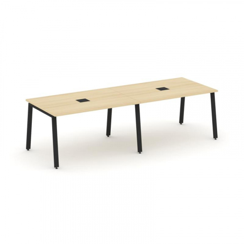 Style Project Стол переговорный SN-6A.SPRG-014 Тиквуд Светлый/Металл Белый 3160*980*750 фото 9