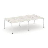 Style Project Рабочая станция 2-х сторон. SN-5A.DRS-033 Дуб Наварра/Металл Белый 2760*1232*750