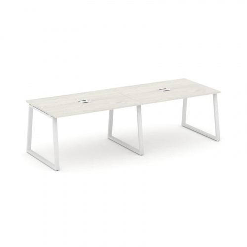 Style Project Стол переговорный SN-6T1.SPRG-014 Акация Лорка/Металл Антрацит/Заглушка Металл Антраци фото 14