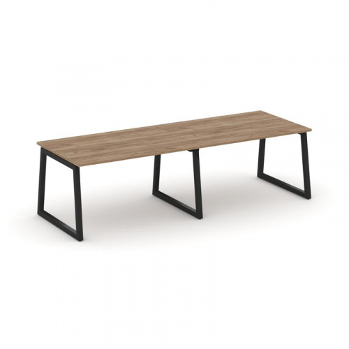 Style Project Стол переговорный SN-5T1.SPRG-012.3 Акация Лорка/Металл Антрацит 2360*980*750 фото 10