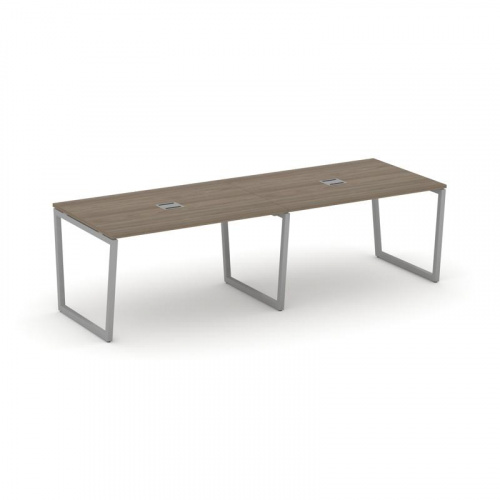 Style Project Стол переговорный SN-4T2.SPRG-012 Акация Лорка/Металл Антрацит/Заглушка Металл Антраци фото 13