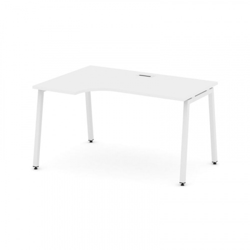 Style Project Стол рабочий эргоном. SN-4A.SPA-012(L) Акация Лорка/Металл Белый 1580*700/980*750 фото 18