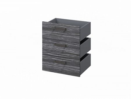 Комплект из 3 ящиков, фасады ЛДСП FB-124.D