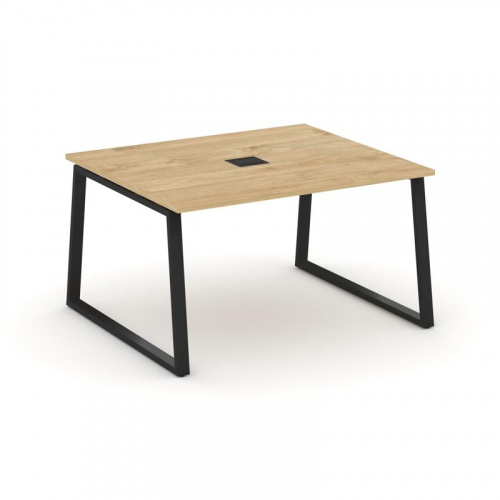 Style Project Стол переговорный SN-6T1.SPRG-034 Акация Лорка/Металл Антрацит/Заглушка Металл Антраци