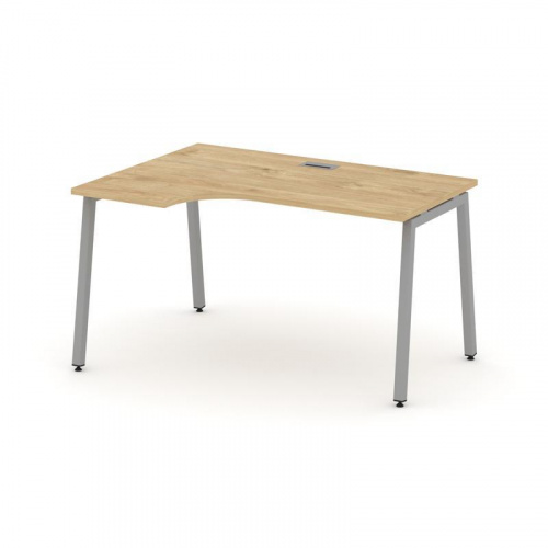 Style Project Стол рабочий эргоном. SN-4A.SPA-012(L) Акация Лорка/Металл Белый 1580*700/980*750 фото 3