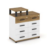 Тумба приставная c 8 ящиками и надставкой Concept CN.TSP-014 B