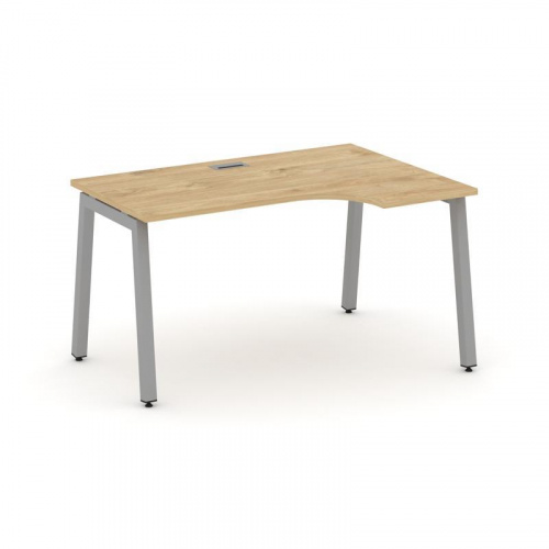 Style Project Стол рабочий эргоном. SN-5A.SPA-002(R) Дуб Табак/Металл Антрацит 1580*600/980*750 фото 13