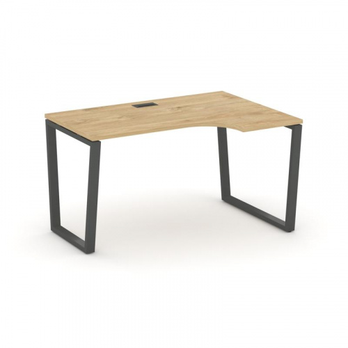 Style Project Стол рабочий эргоном. SN-6T2.SPA-002(R) Акация Лорка/Металл Антрацит/Заглушка Пластик фото 22