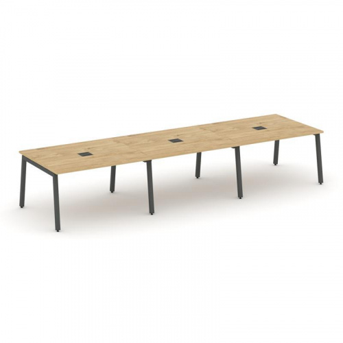 Style Project Стол переговорный SN-5A.SPRG-052 Дуб Табак/Металл Антрацит 3540*1180*750 фото 27