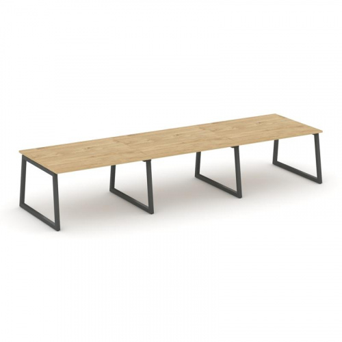 Style Project Стол переговорный SN-5T1.SPRG-053.3 Акация Лорка/Металл Антрацит 4140*1180*750 фото 4
