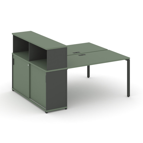 Бенч-система с опорным шкафом-купе с надставкой Concept CN.DRS-238 фото 2