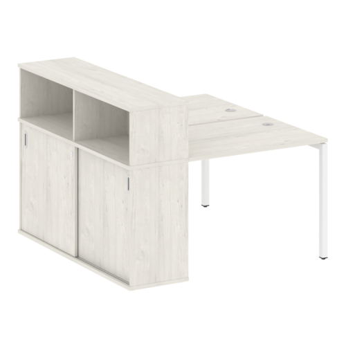 Бенч-система с шкафом-купе на П-обр. м/к Metal System Quattro 40БП.РС-СШК-2.1 фото 7