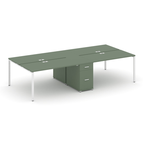 Бенч-система на 4 места с 1 опорной тумбой Concept CN.DRS-423