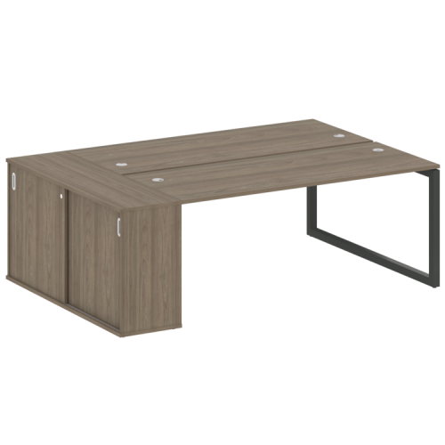 Бенч-система с шкафом-купе на О-обр. м/к Metal System Quattro 50БО.РС-СШК-1.5