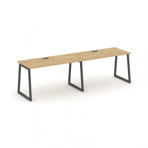 Style Project Рабочая станция 1 сторон. SN-4T1.ORS-004 Акация Лорка/Металл Антрацит/Заглушка Пластик фото 11