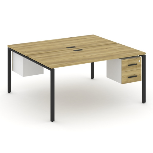 Бенч-система на 2 места с подвесными тумбами Concept CN.DRS-116 фото 6